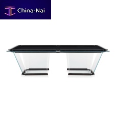 Contemporary pool table T1.1 hometempered glassby Marc Sadler