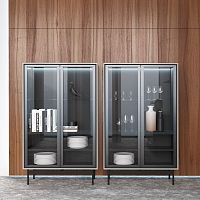 Contemporary display case MODE glassmetal