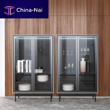 Contemporary display case MODE glassmetal