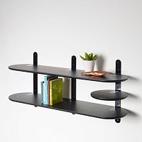 Wall-mounted shelf VERTEBRAEcontemporaryoaksolid wood