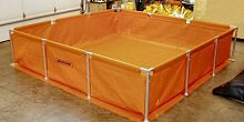 Water tank Framedhydrocarbontemporary storagewith frame
