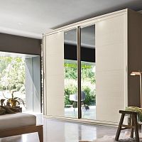 Contemporary wardrobe SC90solid woodsliding doormirrored