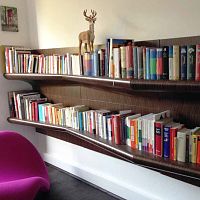 Wall-mounted shelf BEBOARDcontemporaryplywoodwood veneer