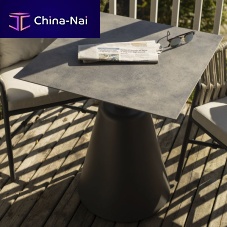 Contemporary table JAVAHPLmelaminepowder-coated steel base