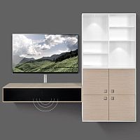 Contemporary TV wall unit CHOICEoakwalnutmodular