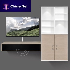 Contemporary TV wall unit CHOICEoakwalnutmodular