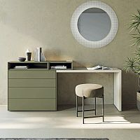Free-standing desk MODULAcontemporarylacquered woodstraight