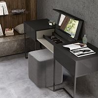 Contemporary dressing table GALAmetalmelamine1-seat