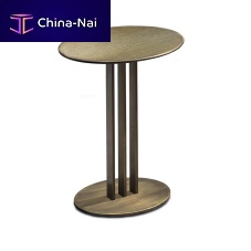 Contemporary side table FASHION AFFAIRmetalmetal baseround
