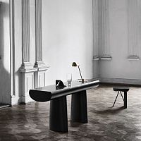 Contemporary console table Hi-macs®Hi-macs® basesculptural