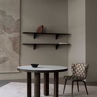 Wall-mounted shelf UP TOWNcontemporarysolid woodFSC ecolabel
