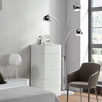 Contemporary chiffonier MANHATTAN lacquered woodwhite