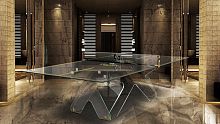 Indoor ping pong table CRYSTALhome
