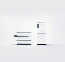 Free-standing bookcase SLIDEhighlowcontemporary