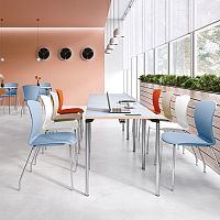 Contemporary table L4woodenmetal baserectangular