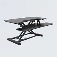 Free-standing computer table MT117Mcontemporarystraightblack
