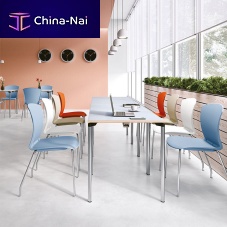 Contemporary table L4woodenmetal baserectangular