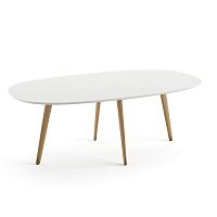Contemporary dining table GHER MDFoak baseoval