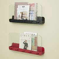 Wall-mounted shelf Shackcontemporaryironglass