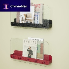 Wall-mounted shelf Shackcontemporaryironglass