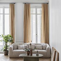Plain curtain CARLINA eyeletlinen