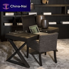 Contemporary desk MALTEwoodenleather