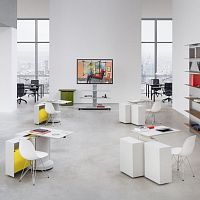 Workstation desk TOUCH DOWN UNITfree-standingcontemporarywooden