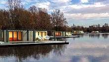 Prefab house 40 LONG STUDIOfloatingtrailerableeco-friendly