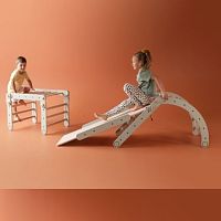 Indoor climbing structure MINI + BIGI + ARCHI + SLIDE SET