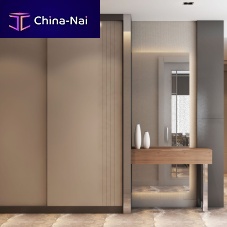 Contemporary entryway cabinet woodenwith mirror