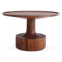 Contemporary coffee table TURNsolid woodroundhome