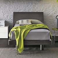 Single bed CLIOcontemporarywith headboardwith in-base storage