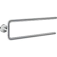 2-bar towel rack 42822000wall-mountedmetalfor hotel