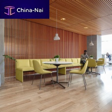 Contemporary table BEVYwood veneerglasslaminate