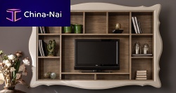 Classic living room wall unit ALICEoakMDFplywood