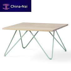 Contemporary table PIPEmetalmetal basesquare