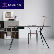 Free-standing desk BALANCE contemporarywalnutHPL