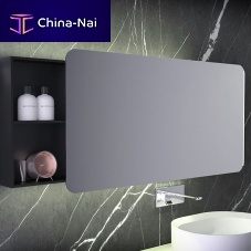 Wall-mounted bathroom mirror contemporaryrectangularSolid Surface