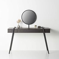 Contemporary dressing table DUOOwood veneer1-seat
