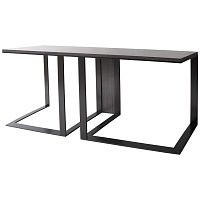 Contemporary sideboard table BESPOKEeucalyptussteel baserectangular
