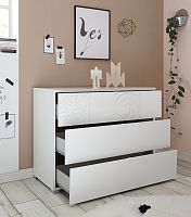 Contemporary chest of drawers XAOSoaknot specifiedwhite