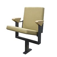 Contemporary auditorium seating LISBONsynthetic leatherbeechmetal