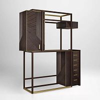 High sideboard HAMPTONtraditionaloakwood veneer