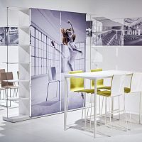 Contemporary table 12 SERIESaluminiummetal basesquare