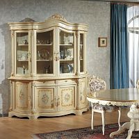Classic china cabinet ART.9903lacquered wood