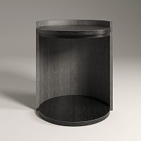 Contemporary side table REVER maplemaple baseround