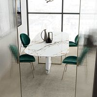 Contemporary table Marbleporcelain stonewareporcelain stoneware baserectangular