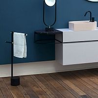 2-bar towel rack TTSfloor-standingbrassblack