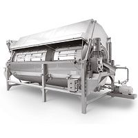 Blancher industrial cooker continuousrice