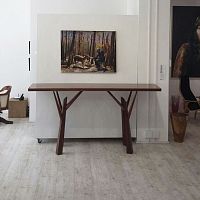 Contemporary sideboard table TREEwoodenwooden baserectangular